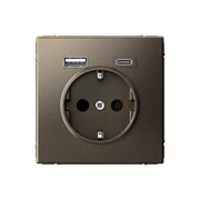 ArtGallery Мокко Розетка 16А с 2 USB A+C, 5В/2,4А/3,0А, 2х5В/1,5А, механизм GAL000632 ArtGallery Мокко Розетка 16А с 2 USB A+C, 5В/2,4А/3,0А, 2х5В/1,5А, механизм GAL000632