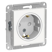 Systeme Electric AtlasDesign Art белый розетка с заземлением, со шторками, 16А, механизм ATN200145 Systeme Electric AtlasDesign Art белый розетка с заземлением, со шторками, 16А, механизм ATN200145