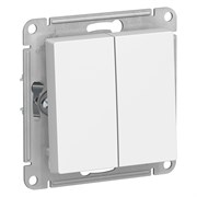 Systeme Electric AtlasDesign белый выключатель 2-клавишный с самовозвратом, сх.5, 10АХ, механизм ATN000117 Systeme Electric AtlasDesign белый выключатель 2-клавишный с самовозвратом, сх.5, 10АХ, механизм ATN000117