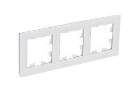 Systeme Electric AtlasDesign Nature натуральное стекло белый рамка 3-ая ATN360103 Systeme Electric AtlasDesign Nature натуральное стекло белый рамка 3-ая ATN360103