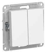 Systeme Electric AtlasDesign Лотос Выключатель 2-клавишный, сх.5, 10АХ, механизм ATN001351