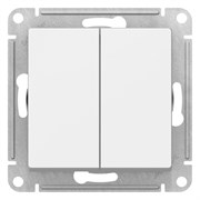 Systeme Electric AtlasDesign Лотос Переключатель 2-клавишный перекрестный, 2 x сх. 7, 10АХ, механизм ATN001373