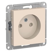 Systeme Electric AtlasDesign бежевый розетка без заземления, со шторками, 16А, механизм ATN000249