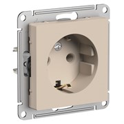 Systeme Electric AtlasDesign песочный розетка с заземлением, 16А, механизм ATN001243
