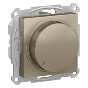 Systeme Electric AtlasDesign шампань светорегулятор (диммер) повор-нажим, LED, RC, 400Вт, механизм ATN000523
