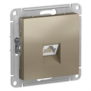 Systeme Electric AtlasDesign шампань розетка компьютерная RJ45, кат. 6A, механизм ATN000586 Systeme Electric AtlasDesign шампань розетка компьютерная RJ45, кат. 6A, механизм ATN000586