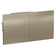 Systeme Electric AtlasDesign шампань розетка с заземлением, двойная, со шторками, с крышкой, 16А, в сборе ATN000528 Systeme Electric AtlasDesign шампань розетка с заземлением, двойная, со шторками, с крышкой, 16А, в сборе ATN000528