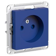 Systeme Electric AtlasDesign аквамарин розетка без заземления, со шторками, 16А, механизм ATN001149