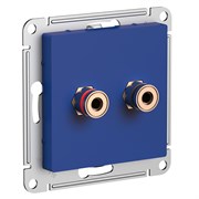 Systeme Electric AtlasDesign аквамарин Аудиорозетка двойная ATN001187 Systeme Electric AtlasDesign аквамарин Аудиорозетка двойная ATN001187