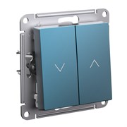 Systeme Electric AtlasDesign изумруд выключатель 2-клавишный жалюзи, 10А, механизм ATN000819