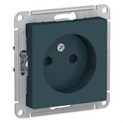 Systeme Electric AtlasDesign изумруд розетка без заземления, со шторками, 16А, механизм ATN000849