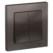 Systeme Electric AtlasDesign мокко выключатель 2-клавишный сх.5, 10АХ, в сборе ATN000652 Systeme Electric AtlasDesign мокко выключатель 2-клавишный сх.5, 10АХ, в сборе ATN000652