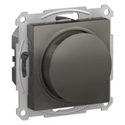 Systeme Electric AtlasDesign сталь светорегулятор (диммер) повор-нажим, LED, RC, 400Вт, механизм ATN000923