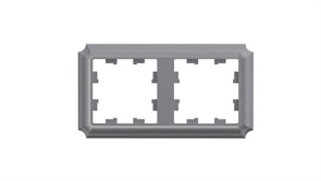 Systeme Electric AtlasDesign Antique сталь рамка 2-ая, универсальная ATN100902 Systeme Electric AtlasDesign Antique сталь рамка 2-ая, универсальная ATN100902