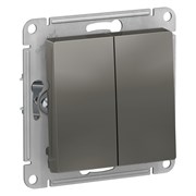 Systeme Electric AtlasDesign сталь выключатель 2-клавишный с самовозвратом, сх.2, 10А, механизм ATN000917 Systeme Electric AtlasDesign сталь выключатель 2-клавишный с самовозвратом, сх.2, 10А, механизм ATN000917