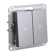 Systeme Electric AtlasDesign сталь выключатель 2-клавишный жалюзи, 10А, механизм ATN000919 Systeme Electric AtlasDesign сталь выключатель 2-клавишный жалюзи, 10А, механизм ATN000919
