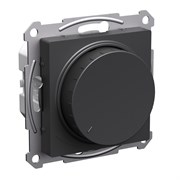 Systeme Electric AtlasDesign базальт светорегулятор (диммер) повор-нажим, LED, RC, 400Вт, механизм ATN001423