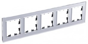 Systeme Electric AtlasDesign Nature стекло алюминий рамка 5-ая, универсальная ATN320305 Systeme Electric AtlasDesign Nature стекло алюминий рамка 5-ая, универсальная ATN320305