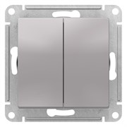 Systeme Electric AtlasDesign алюминий переключатель 2-клавишный перекрестный, 2 x сх. 7, 10АХ, механизм ATN000373 Systeme Electric AtlasDesign алюминий переключатель 2-клавишный перекрестный, 2 x сх. 7, 10АХ, механизм ATN000373