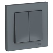 Systeme Electric AtlasDesign грифель выключатель 2-клавишный сх.5, 10АХ, в сборе ATN000752