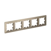 Systeme Electric AtlasDesign Air Шампань/дымчатый черный Рамка 5-ая ATN220505