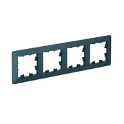 Systeme Electric AtlasDesign Air Изумруд/дымчатый черный Рамка 4-ая ATN220804