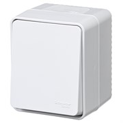 Systeme Electric AtlasDesign Profi54 наружный белый выключатель кнопочный 1-клавишный 10 АХ ATN540115
