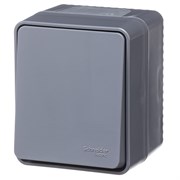 Systeme Electric AtlasDesign Profi54 Наруж Антрацит Выключатель кнопочный 1-клавишный 10 АХ ATN544015