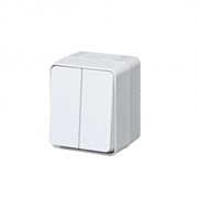 Systeme Electric AtlasDesign Profi54 наружный белый выключатель 2-клавишный 10 АХ IP54 ATN540151