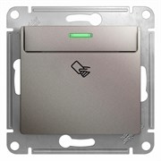 Glossa платина выключатель карточный, сх.6, 10AX GSL001269