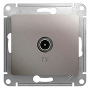 Glossa платина розетка TV проходная 4DB GSL001292