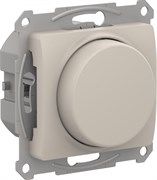 Glossa молочный светорегулятор (диммер) повор-нажим, LED, RC, 400Вт, механизм GSL000923