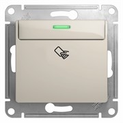 Glossa молочный выключатель карточный, сх.6, 10AX GSL000969