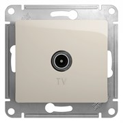 Glossa молочный розетка TV проходная 4DB GSL000992