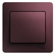 Glossa баклажановый выключатель 1-клавишный сх.1, 10AX (в сборе) GSL001112