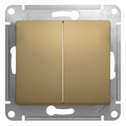 Выключатель 2-кл. СП Glossa 10А IP20 (сх. 5) 10AX механизм титан SE GSL000451 pe554369