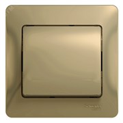 Выключатель 1-кл. СП Glossa 10А IP20 (сх. 1) 10AX в сборе титан SE GSL000412 pe601524