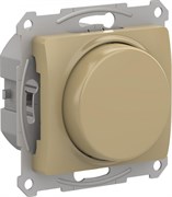 Glossa титан светорегулятор (диммер) повор-нажим, LED, RC, 400Вт, механизм GSL000423