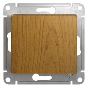 Glossa дерево дуб кнопка нажимная, сх.1, 10АХ GSL000515