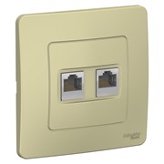 Blanca внутренняя бежевый розетка 2-ая компьютерная RJ45, кат.5E BLNIS045457