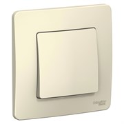 Blanca внутренняя молочная переключатель 1-клавишный, 10А, 250B BLNVS010602
