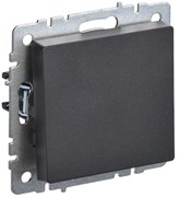 IEK Brite Base чёрный выключатель 1 - клавишный перекрёстный 10А BR-V13-0-10-K02 IEK Brite Base чёрный выключатель 1 - клавишный перекрёстный 10А BR-V13-0-10-K02