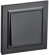 IEK Brite чёрный выключатель 1-клавишный 10А в сборе BR-V10-0-10-K02-F IEK Brite чёрный выключатель 1-клавишный 10А в сборе BR-V10-0-10-K02-F