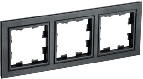 IEK Brite Base чёрный рамка 3 места BR-M32-K02 IEK Brite Base чёрный рамка 3 места BR-M32-K02