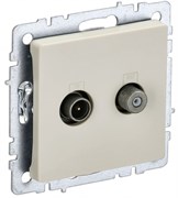 IEK Brite Base бежевый розетка двойная TV+SAT BR-AF20-O-K10 IEK Brite Base бежевый розетка двойная TV+SAT BR-AF20-O-K10