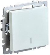 IEK Brite Base жемчуг выключатель 1-клавишный с индик 10А BR-V10-1-10-K36