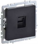 IEK Brite Base чёрный розетка компьютерная RJ45 кат.6 BR-K10-2-K02 IEK Brite Base чёрный розетка компьютерная RJ45 кат.6 BR-K10-2-K02