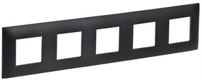 IEK SKANDY Черный Рамка 5-ая SK-F05Bl SK-M52-K02