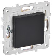 IEK SKANDY Черный Заглушка с суппортом SK-C01Bl SK-PL10-K02 IEK SKANDY Черный Заглушка с суппортом SK-C01Bl SK-PL10-K02