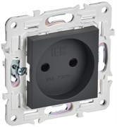 IEK SKANDY Титан Розетка б/з с защитными шторками 10А SK-R01T SK-R13-10-K48